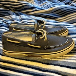 Men’s Size 10.5 Sperrys, New condition, Navy Blue